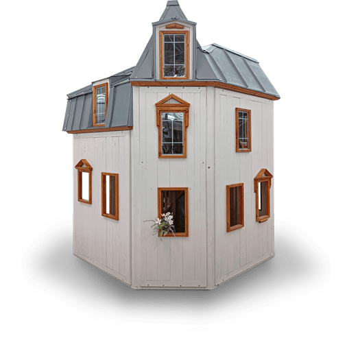 Façade de cabane et toit en zinc