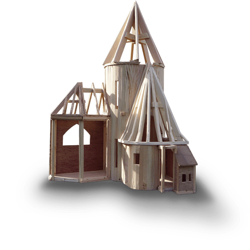 Maquette de maisonnette en bois